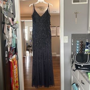Grey beaded gown